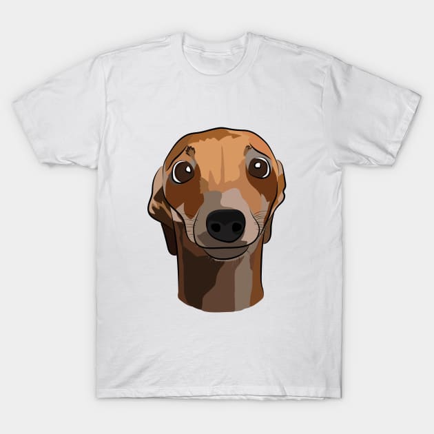 Brindle Greyhound T-Shirt by Craftee Designs